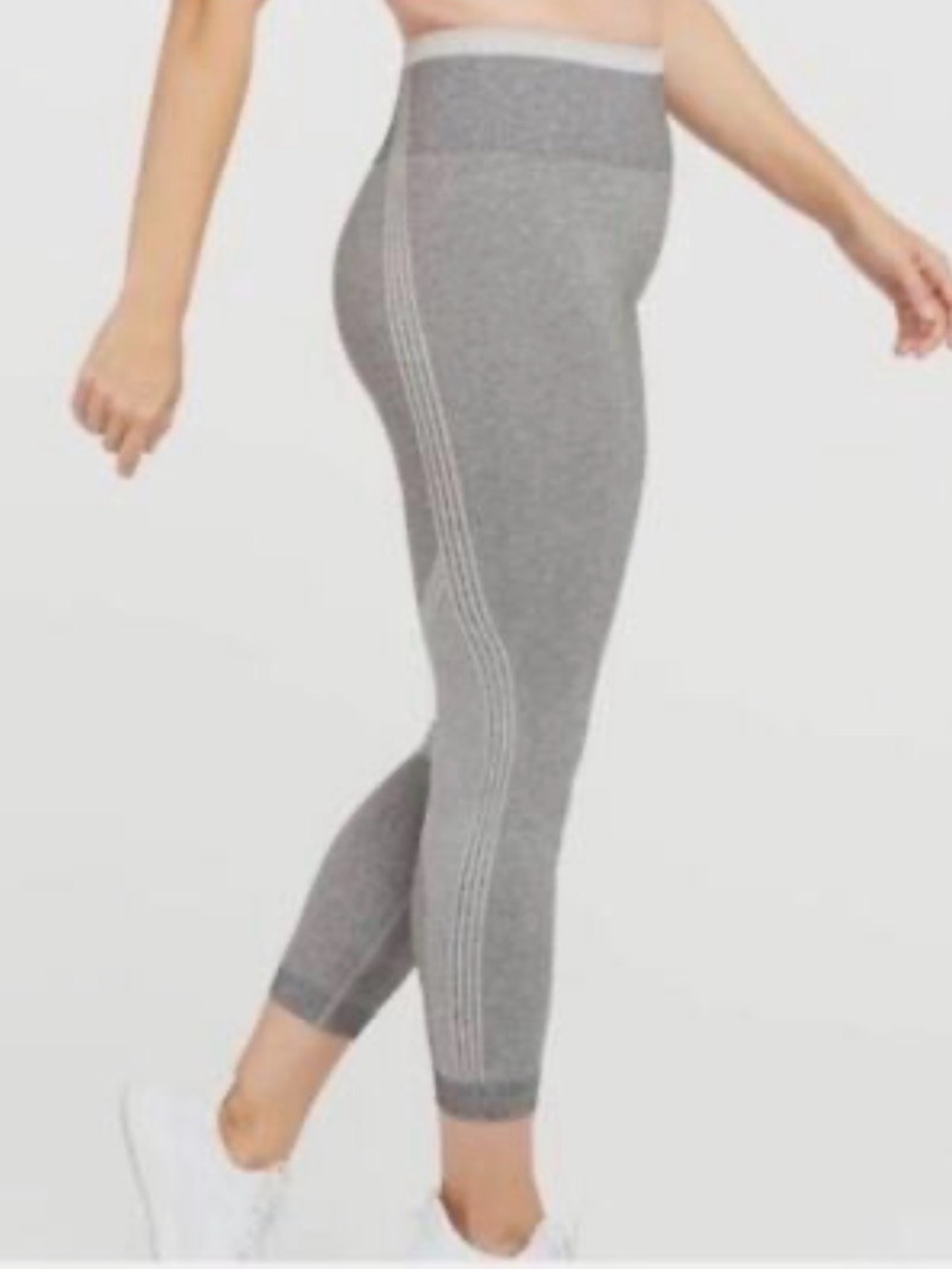 NWT SPANX Seamless Sculpt Leggings In Spacedyed Cloudy Grey
